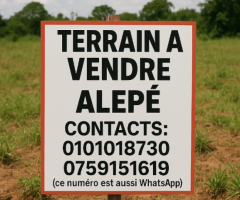 TERRAIN A VENDRE ALEPE